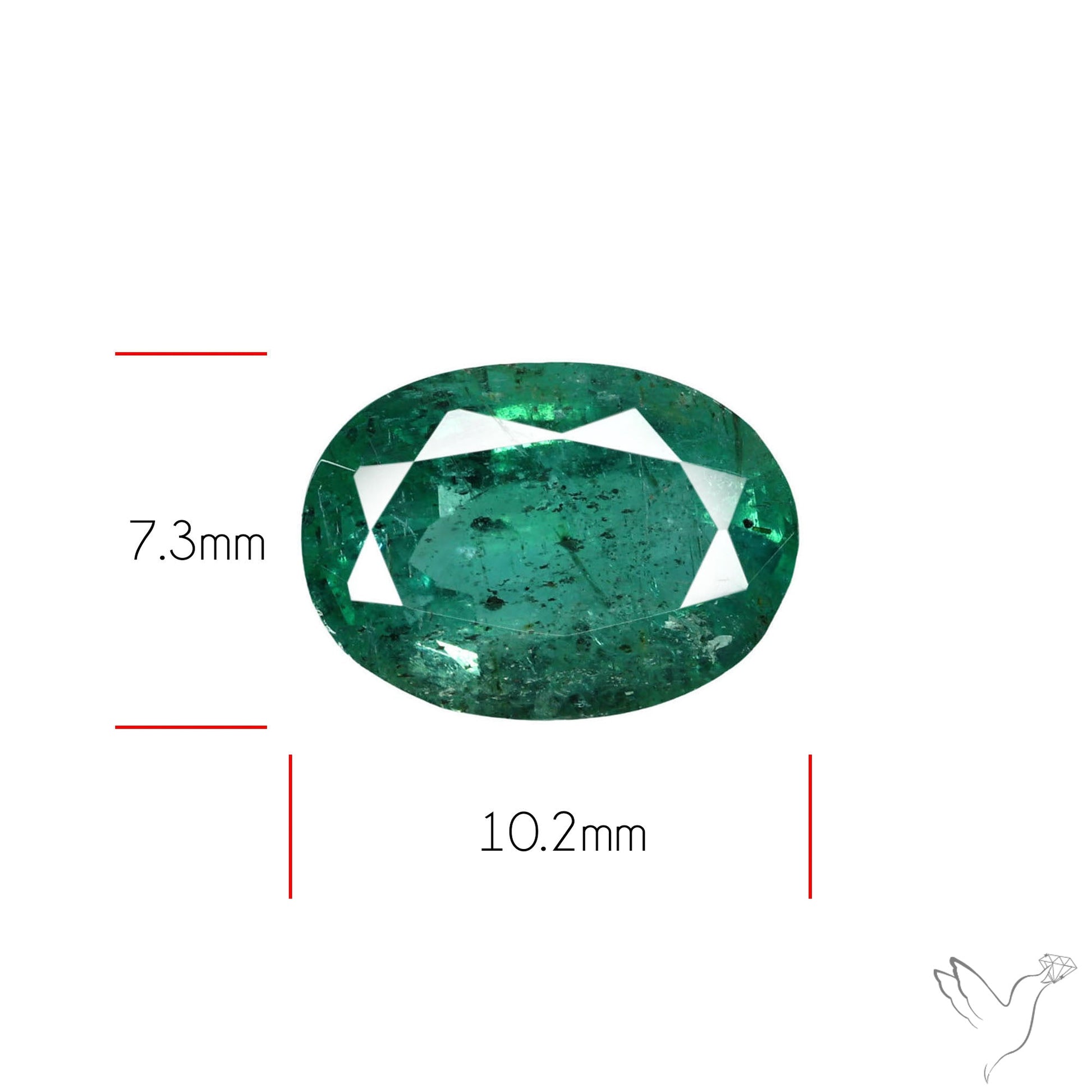 Faceted Zambian Emerald