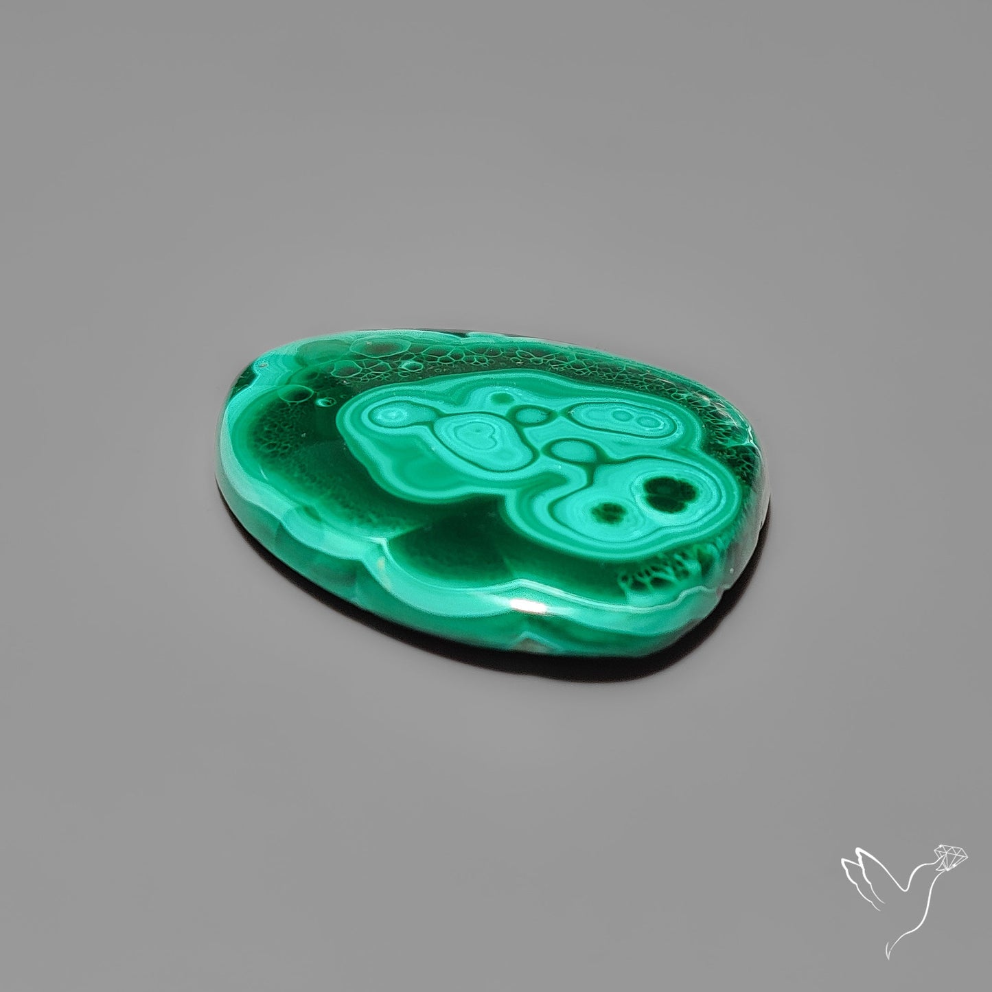 Botryoidal Malachite Cabochon