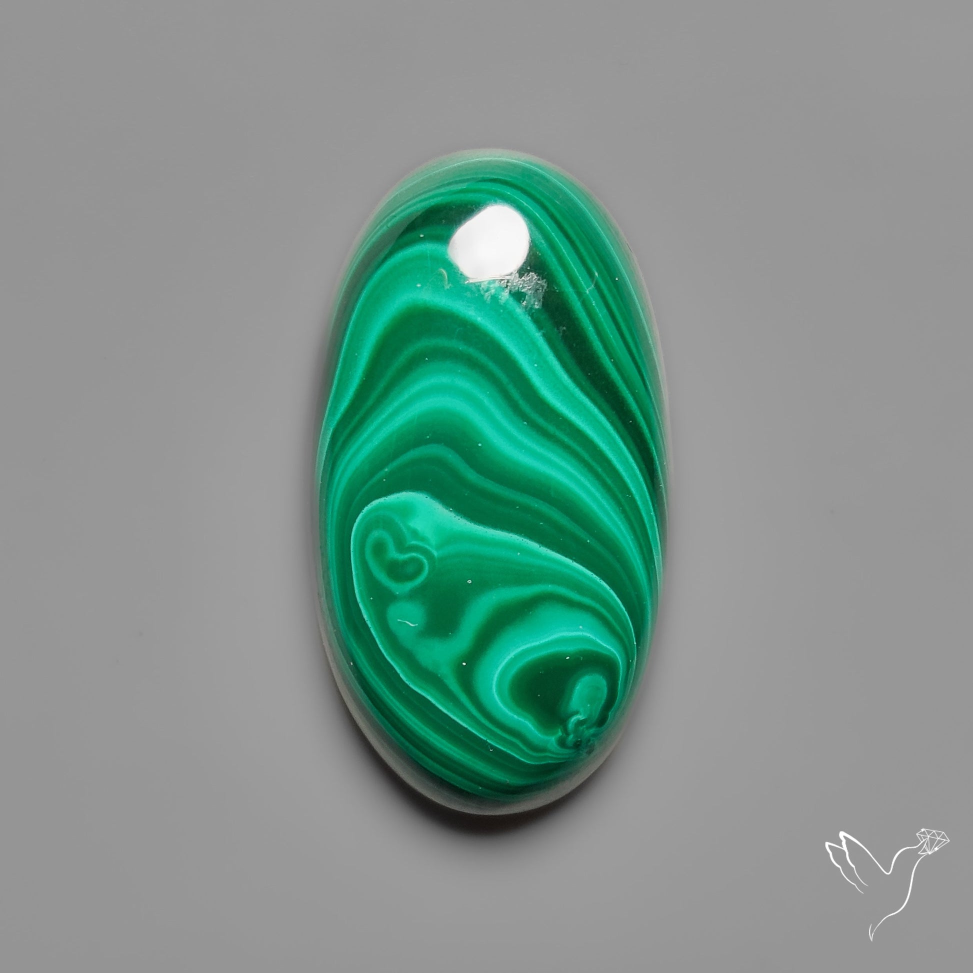 Botryoidal Malachite Cabochon