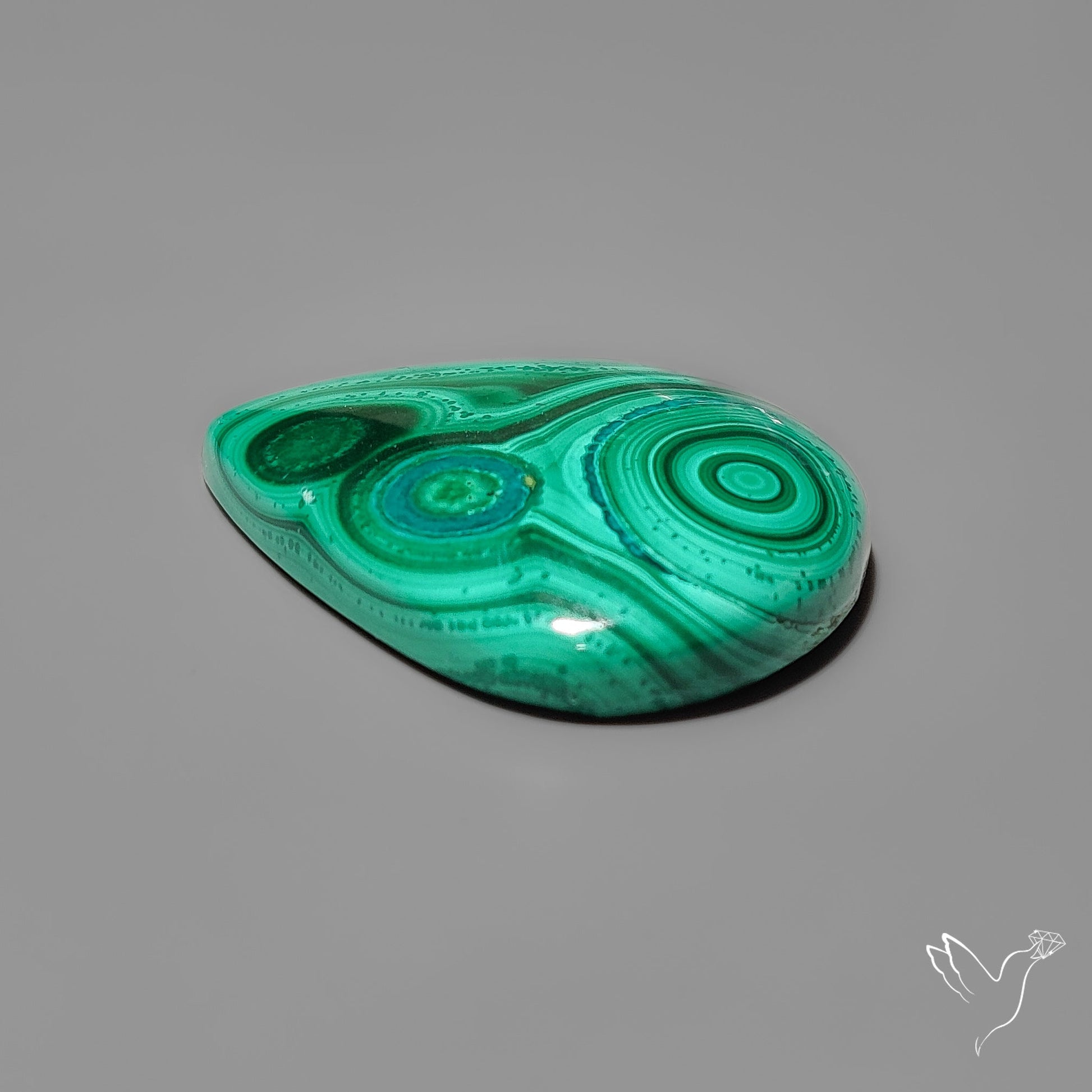 Botryoidal Malachite Cabochon