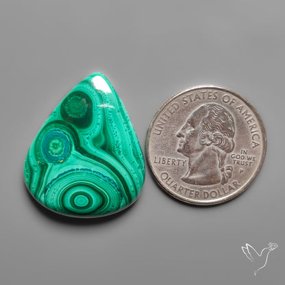 Botryoidal Malachite Cabochon