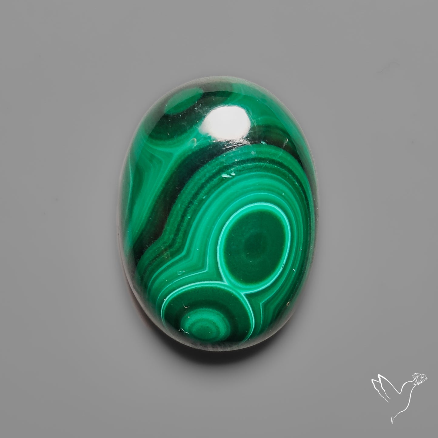 Botryoidal Malachite Cabochon