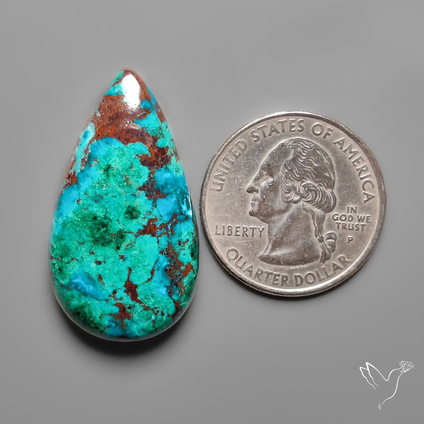 Peruvian Chrysocolla Cabochon