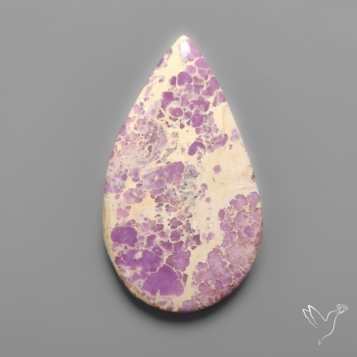 Phosphosiderite Spiderweb Matrix Cabochon