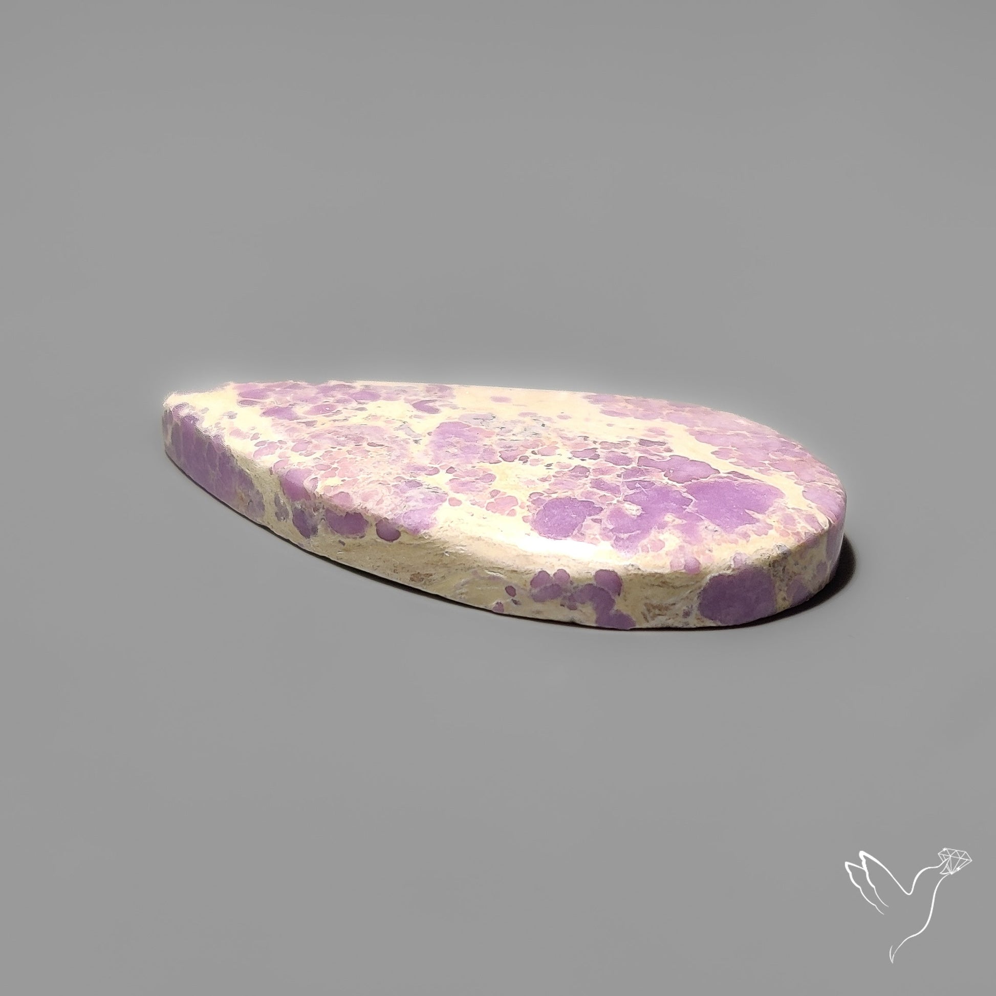 Phosphosiderite Spiderweb Matrix Cabochon