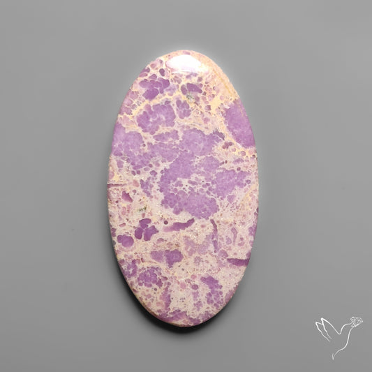 Phosphosiderite Spiderweb Matrix Cabochon