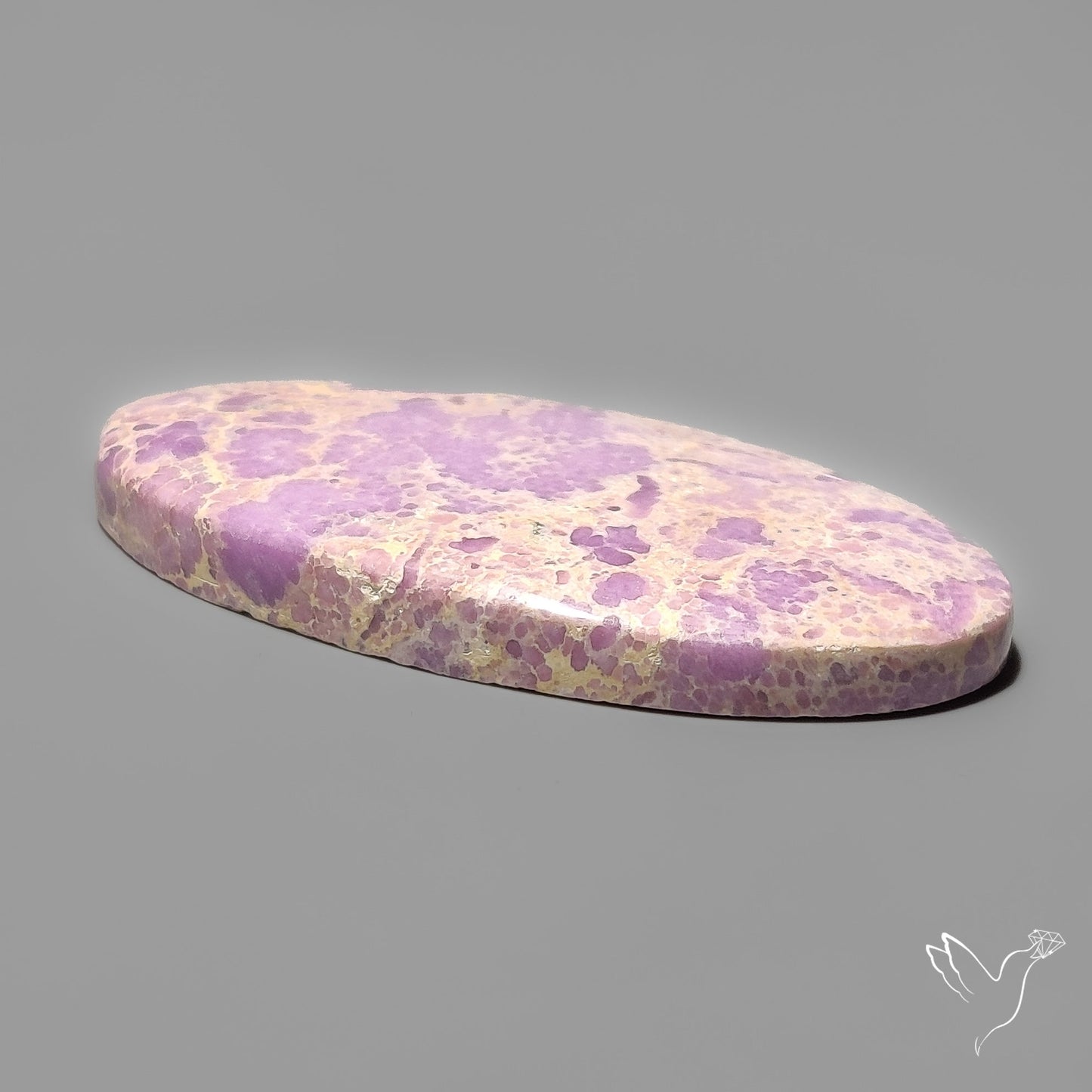 Phosphosiderite Spiderweb Matrix Cabochon