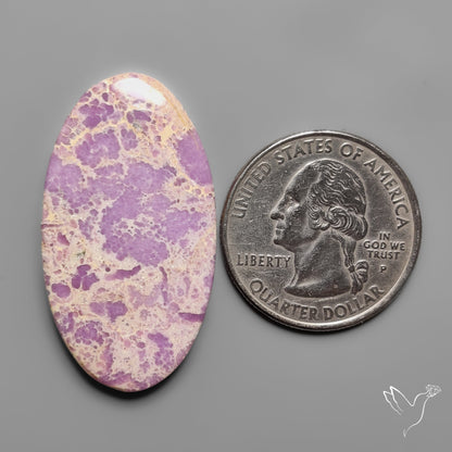 Phosphosiderite Spiderweb Matrix Cabochon