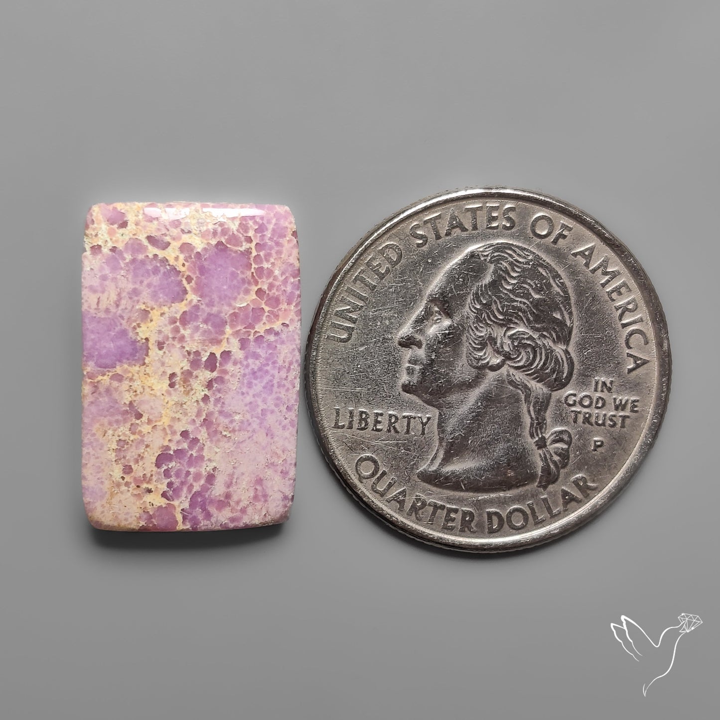 Phosphosiderite Spiderweb Matrix Cabochon