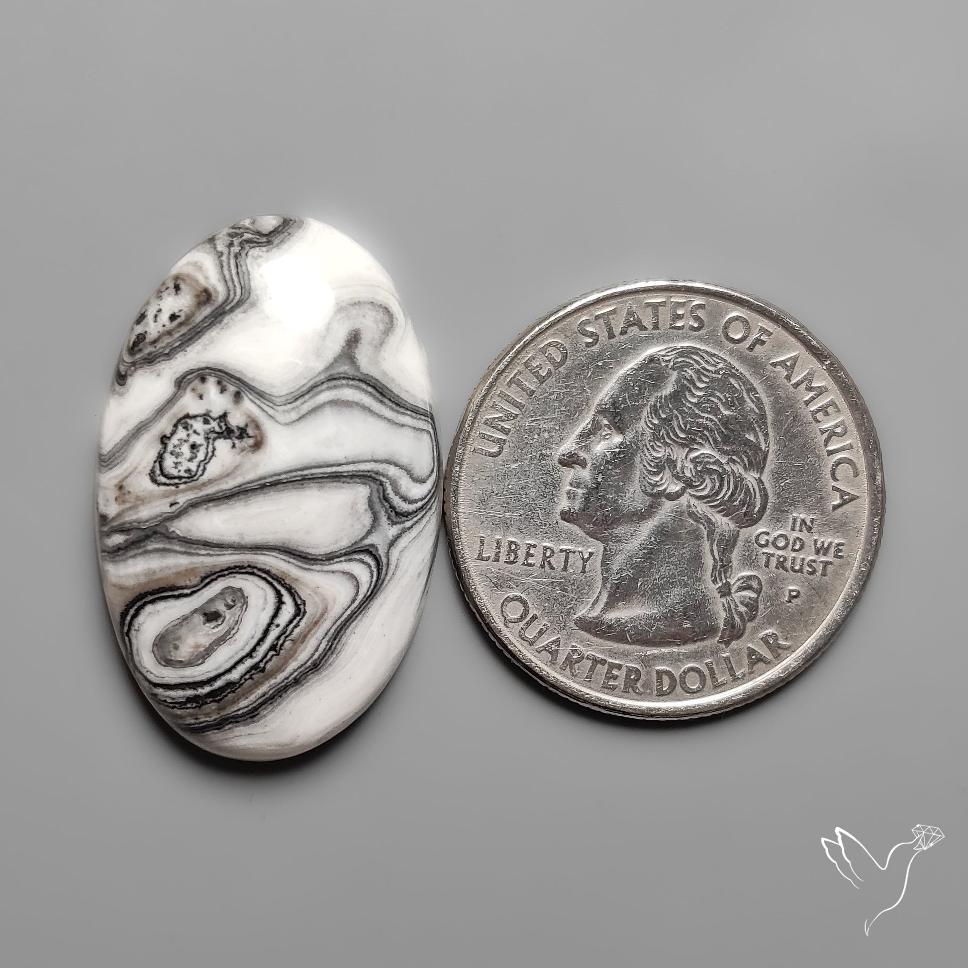 Phantom Calcite Cabochon