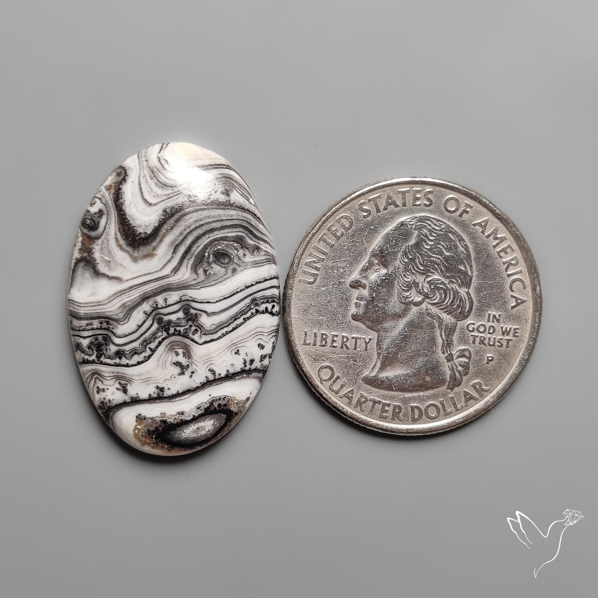 Phantom Calcite Cabochon