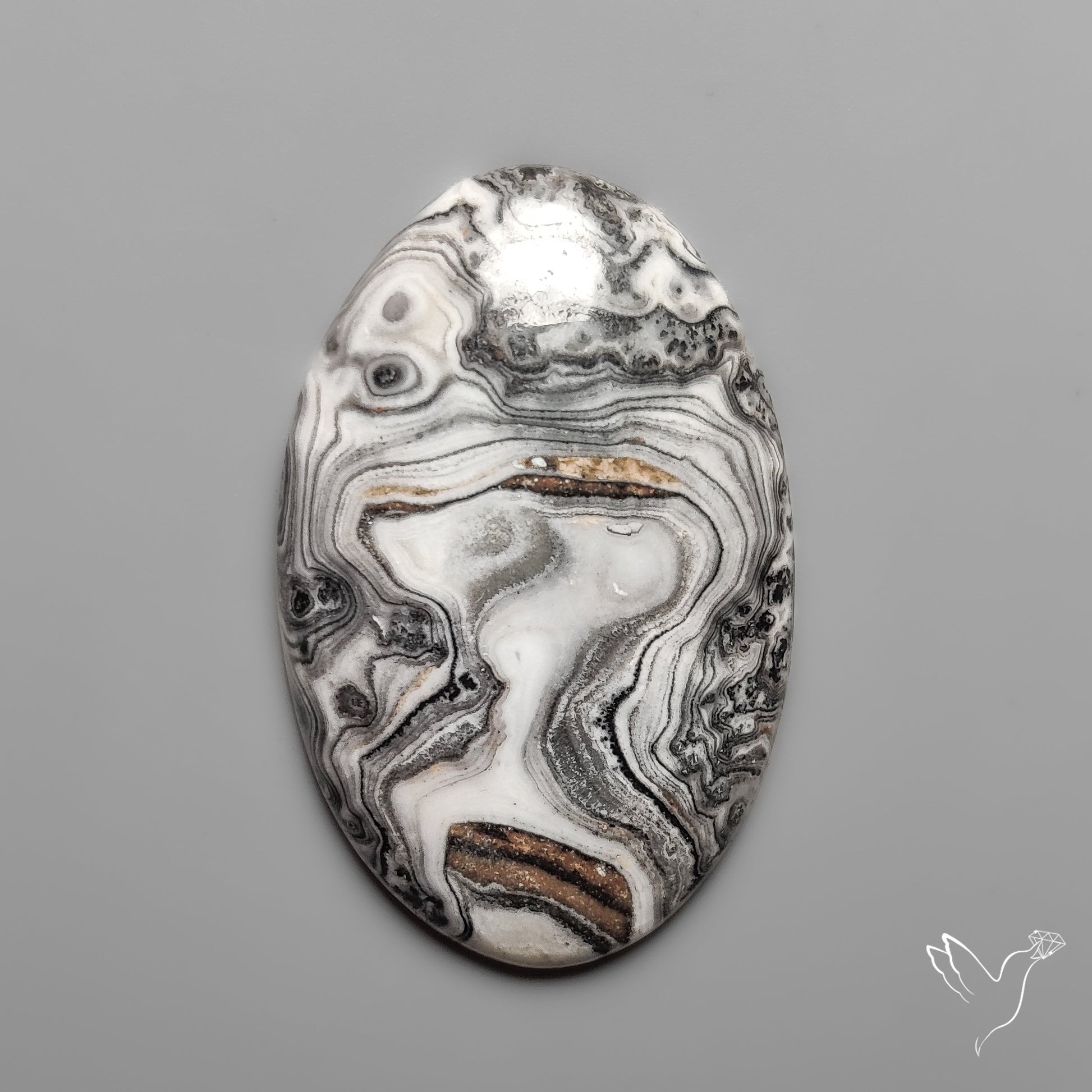 Phantom Calcite Cabochon