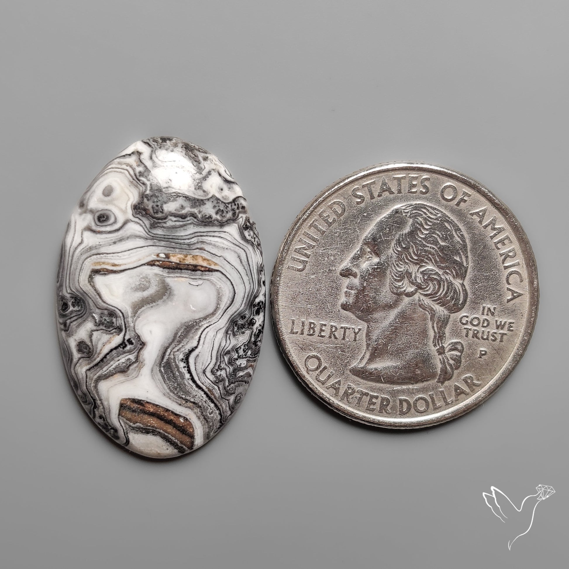 Phantom Calcite Cabochon