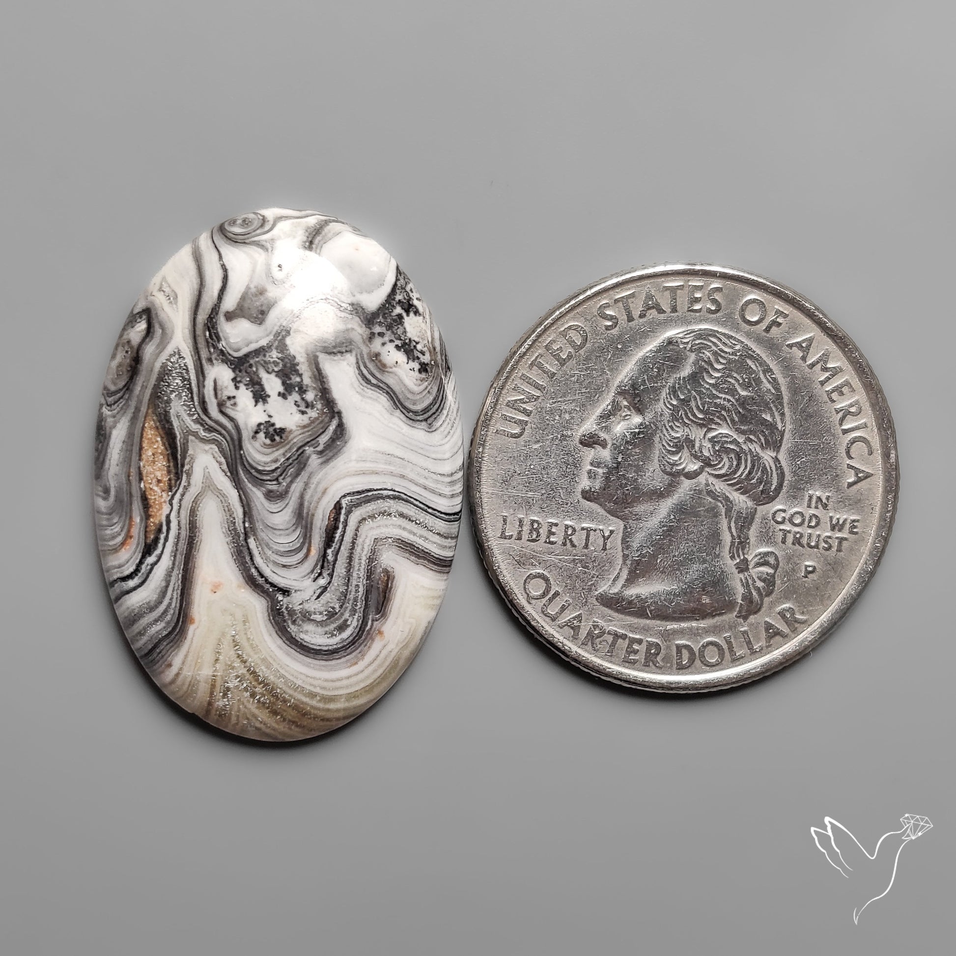 Phantom Calcite Cabochon