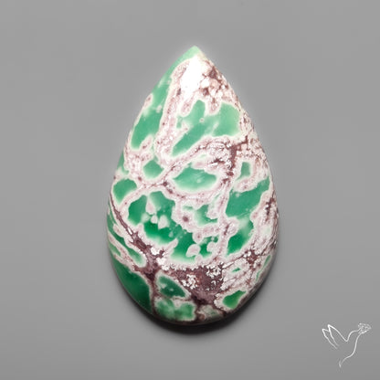 Lucin Variscite Cabochon from Utah Spiderweb Pattern