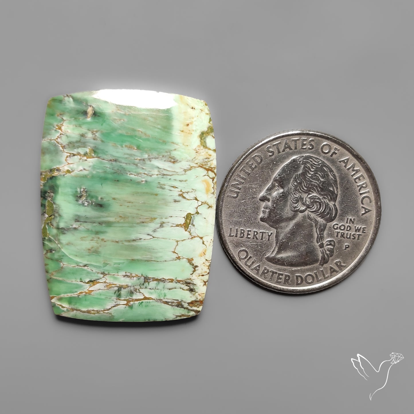 Lucin Variscite Cabochon from Utah