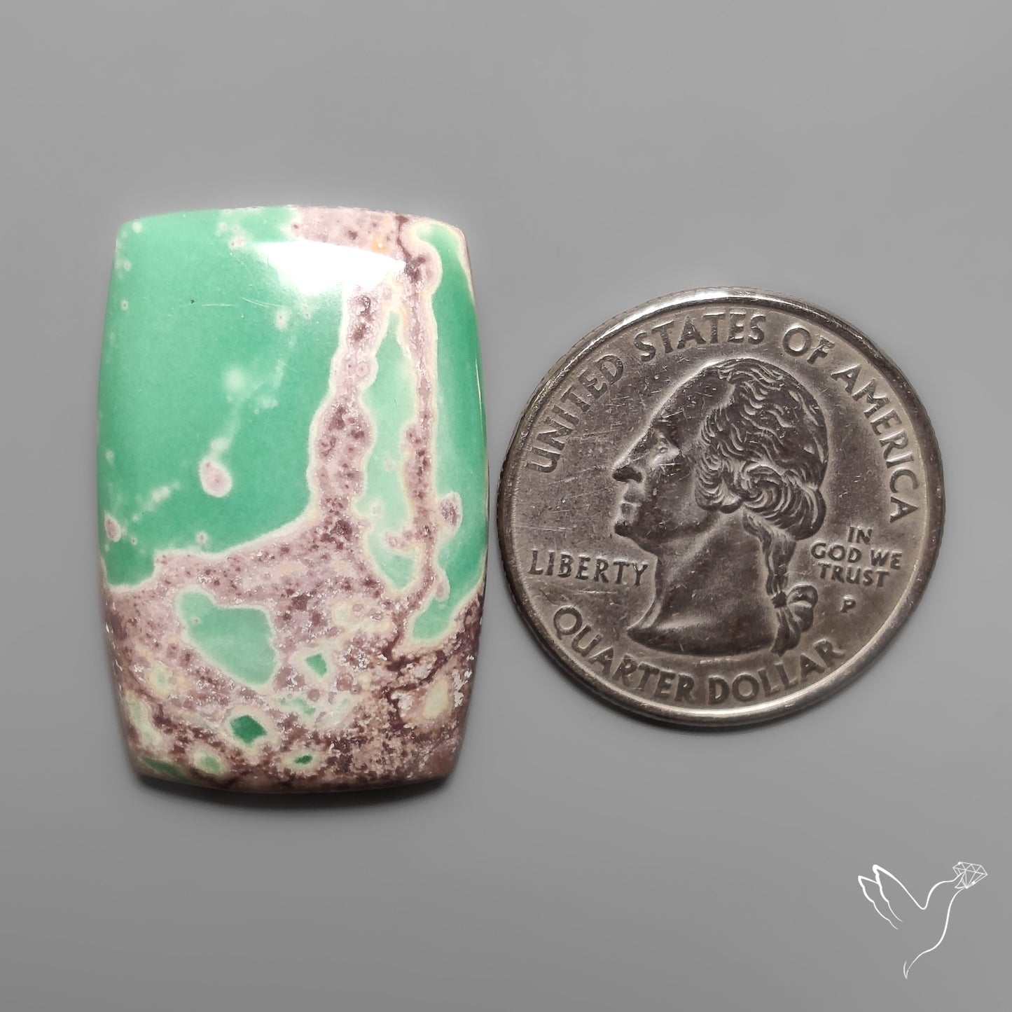 Lucin Variscite Cabochon from Utah