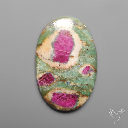 Ruby In Fuchsite Cabochon
