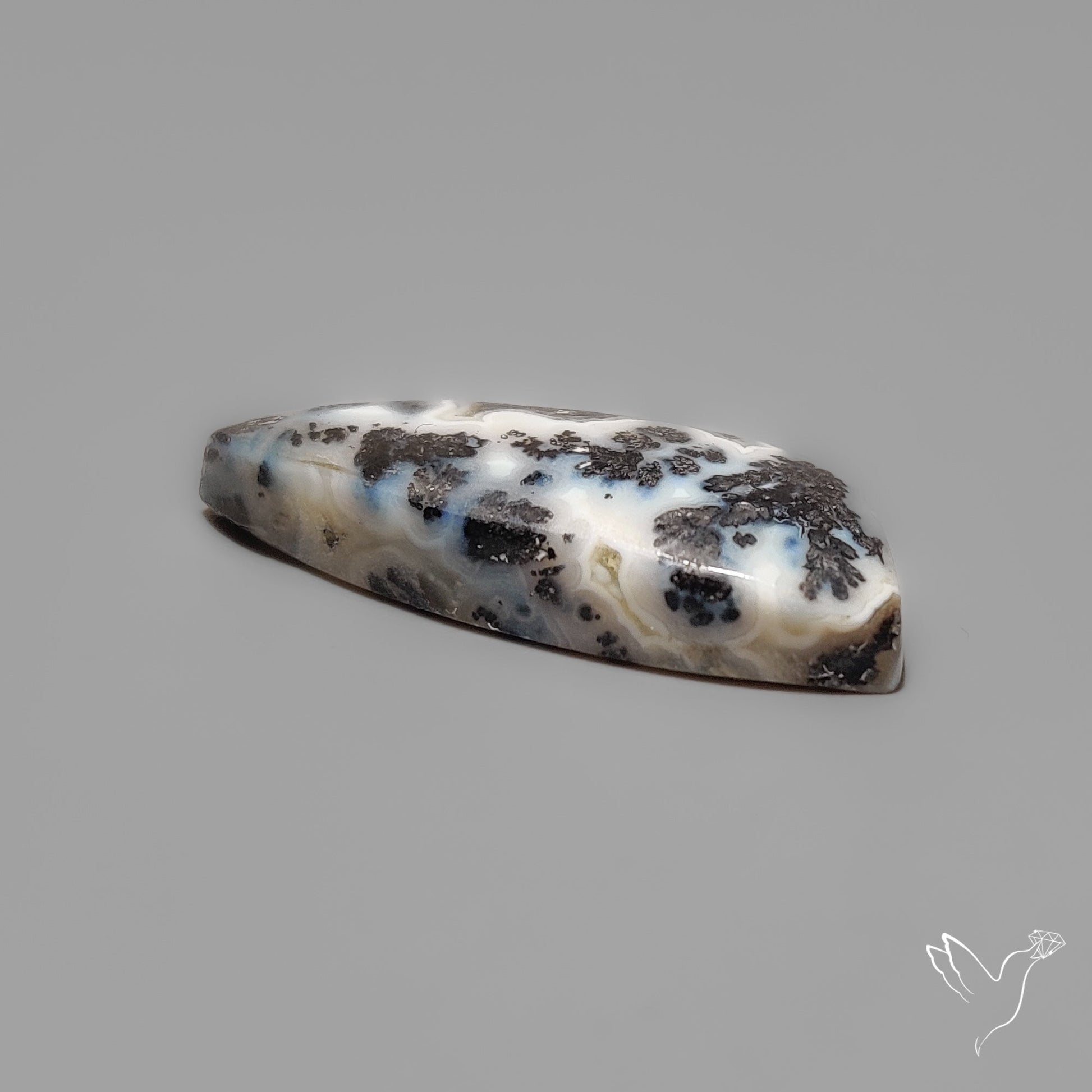 Parallel Dendritic Agate Cabochon