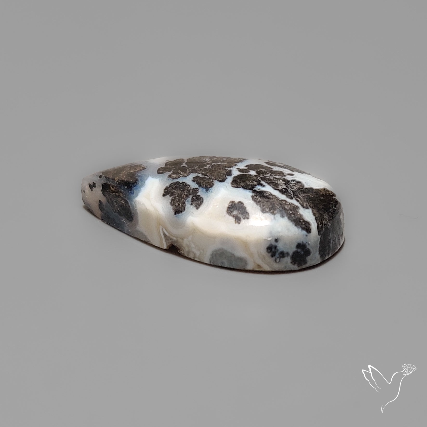 Parallel Dendritic Agate Cabochon