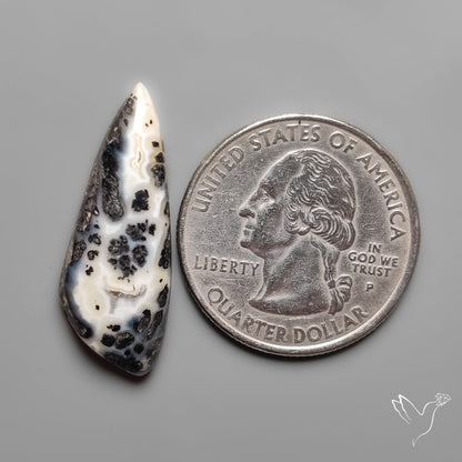 Parallel Dendritic Agate Cabochon