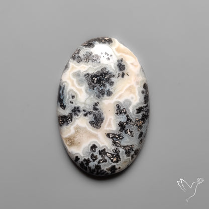 Parallel Dendritic Agate Cabochon