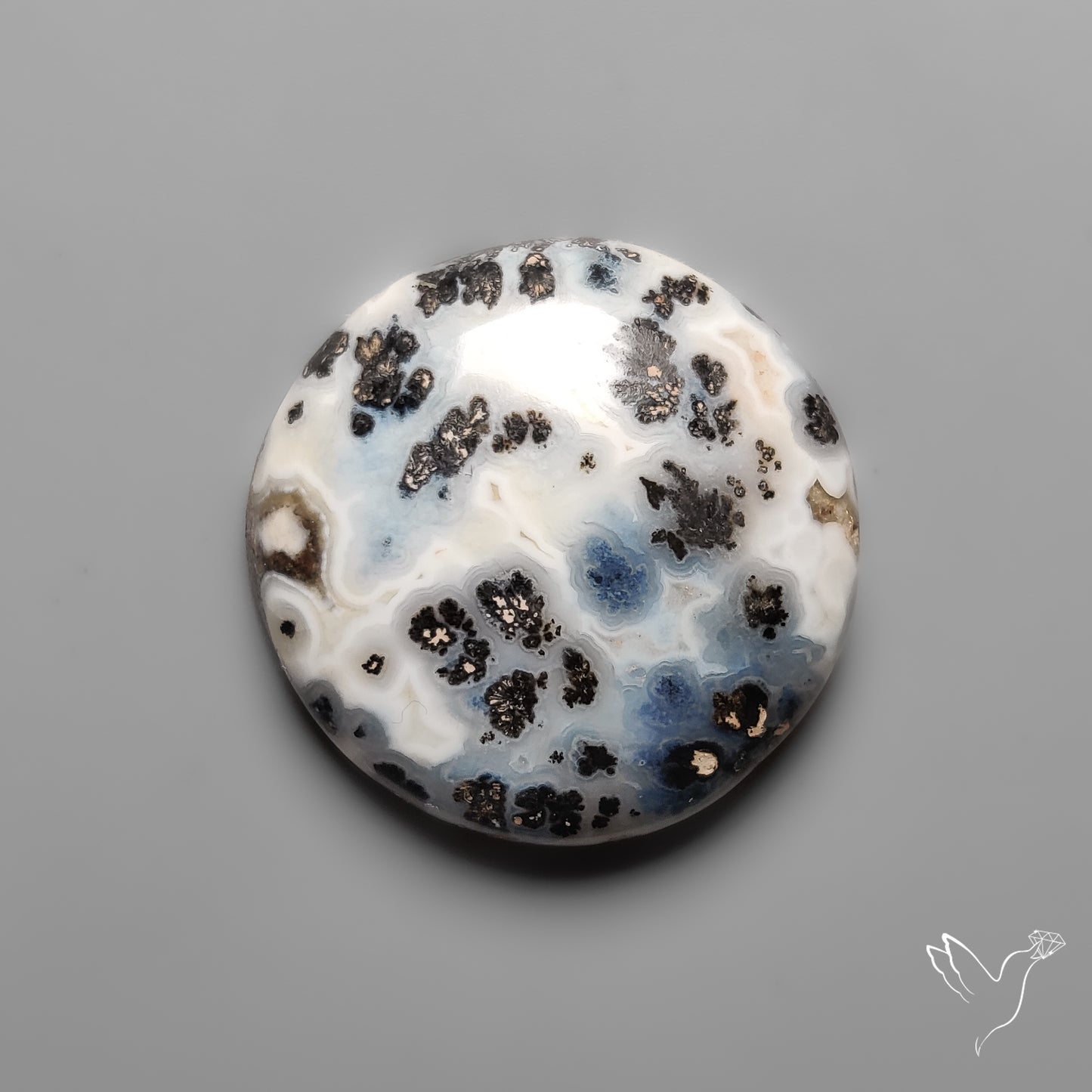 Parallel Dendritic Agate Cabochon