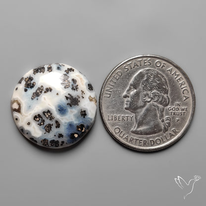 Parallel Dendritic Agate Cabochon