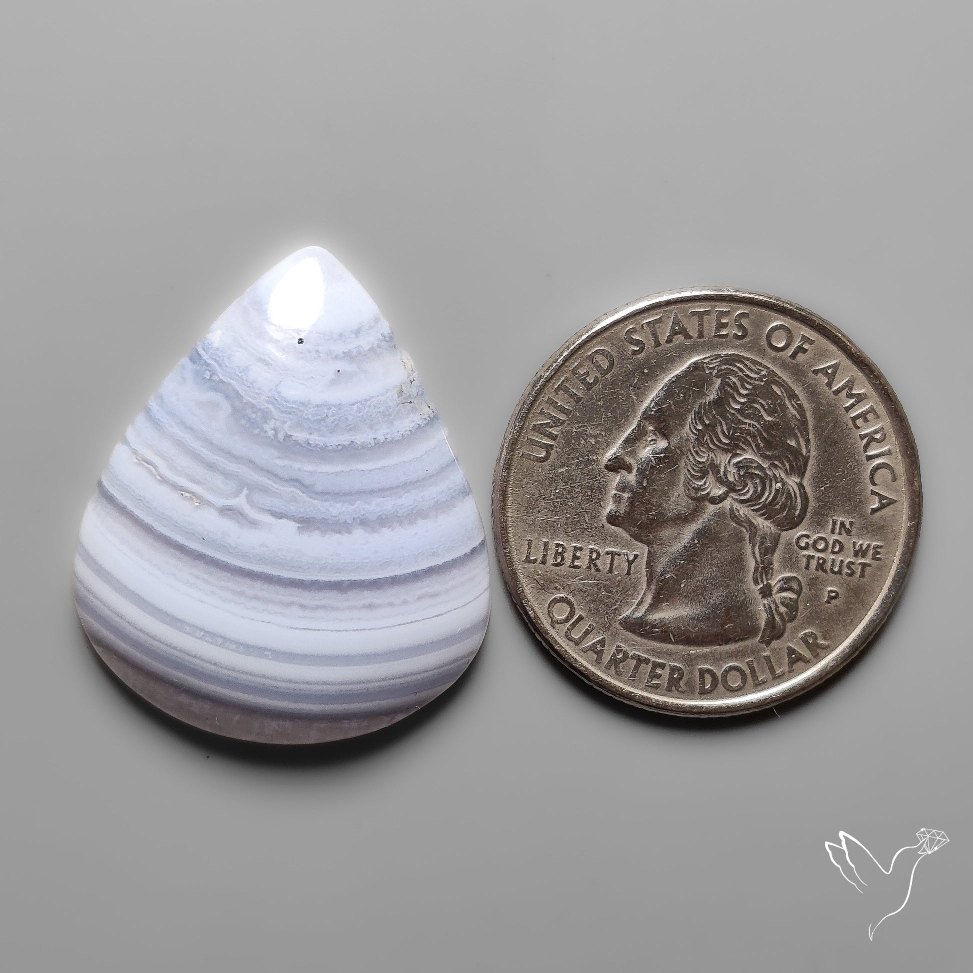 Blue Lace Agate Cabochon