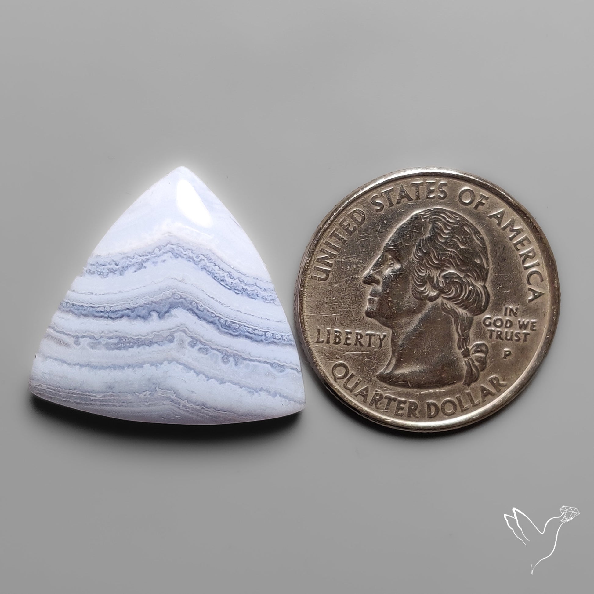 Blue Lace Agate Cabochon