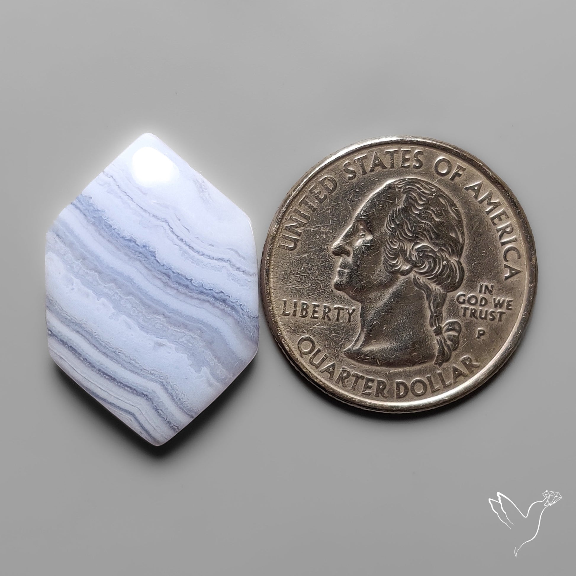 Blue Lace Agate Cabochon