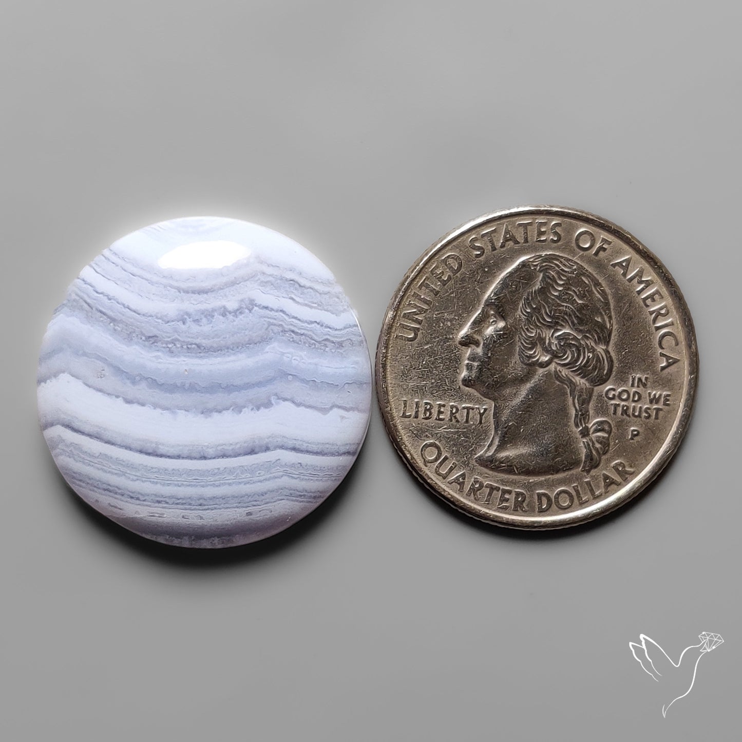 Blue Lace Agate Cabochon