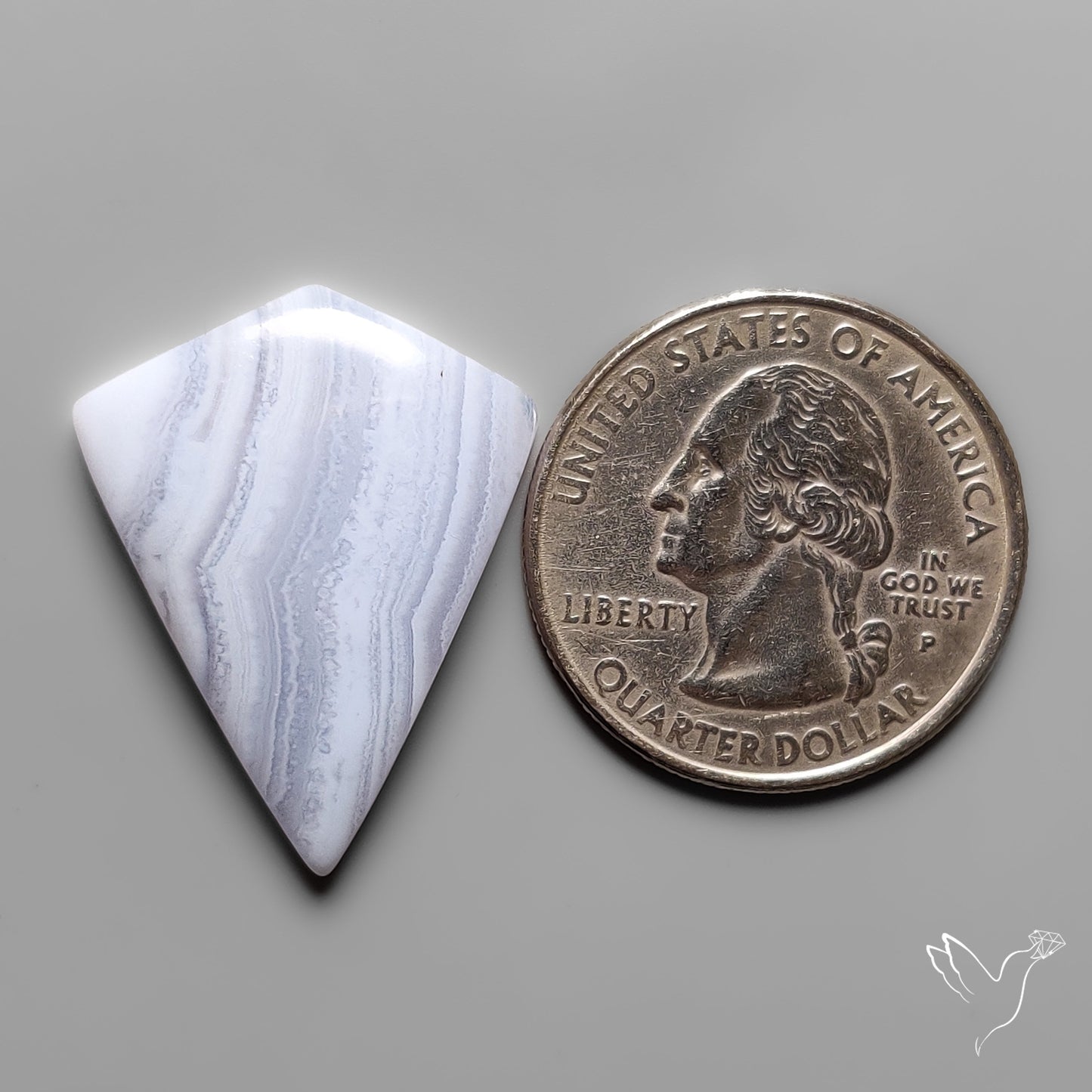 Blue Lace Agate Cabochon