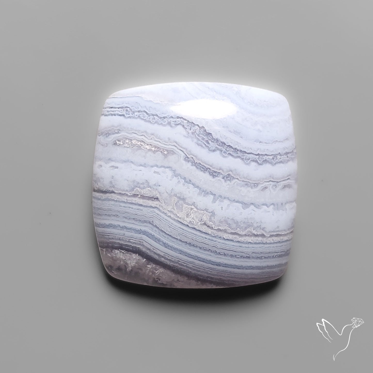 Blue Lace Agate Cabochon