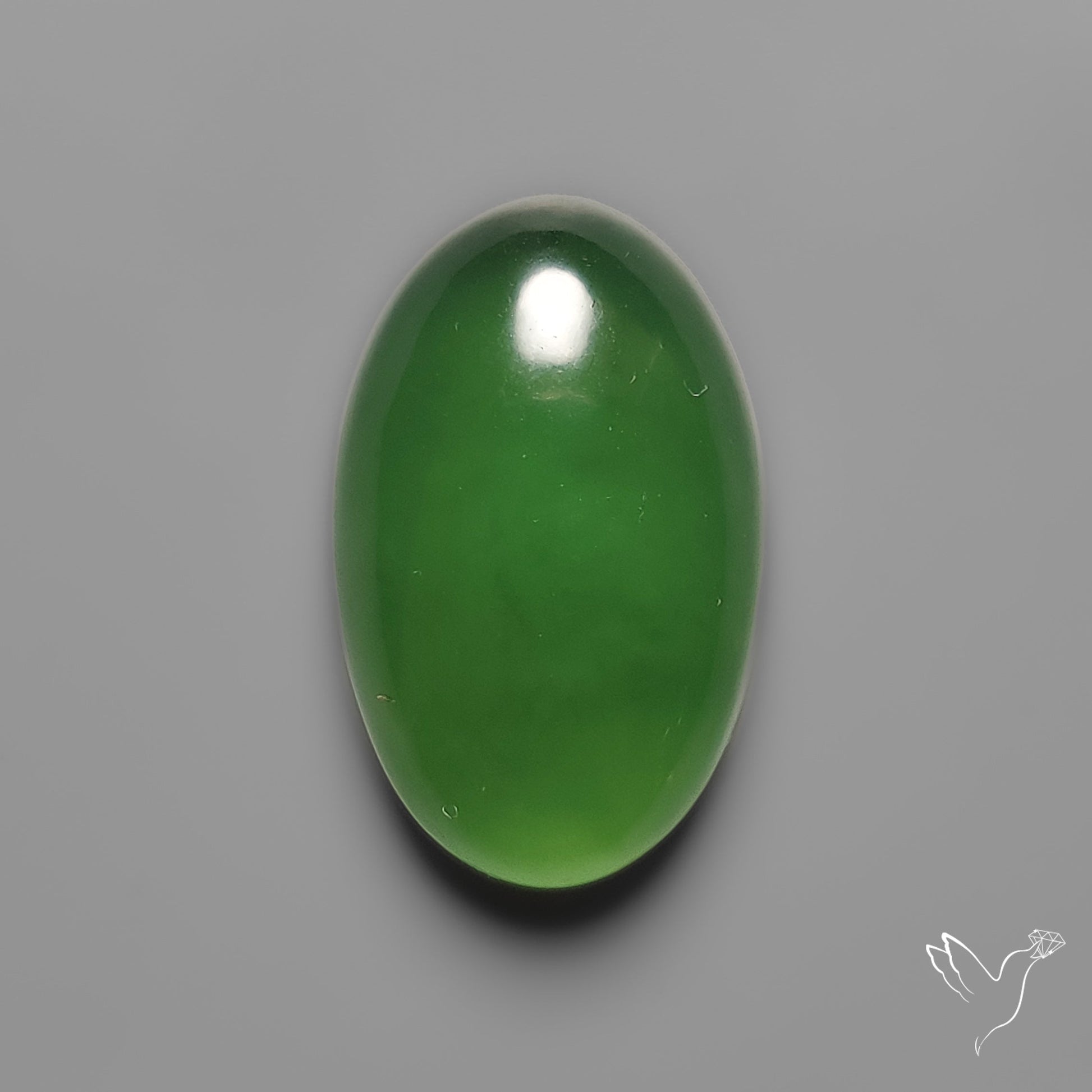 Gemmy Green Serpentine Cabochon