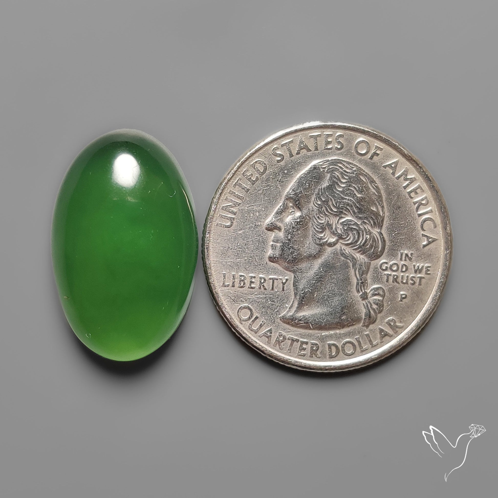Gemmy Green Serpentine Cabochon