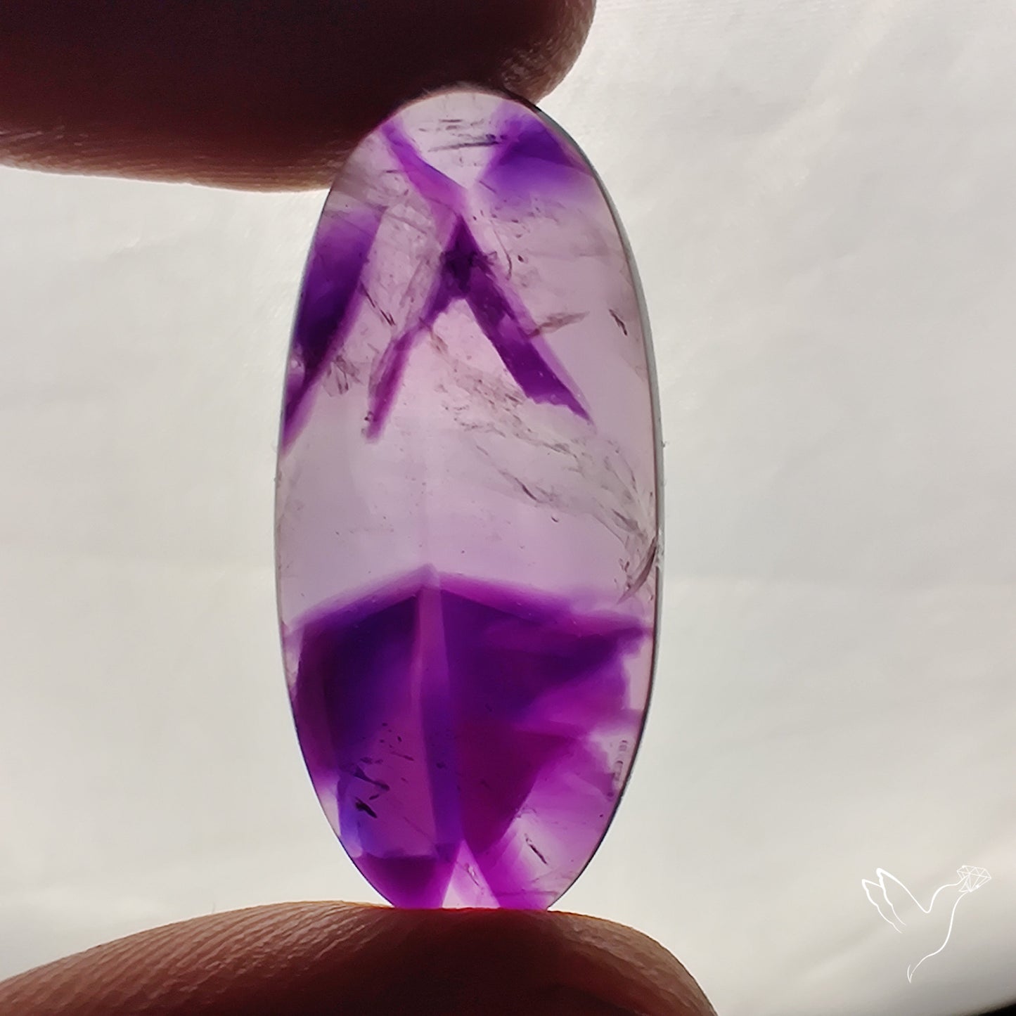 Trapiche Amethyst Cabochon