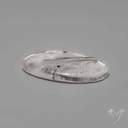 Black Tourmaline in Quartz Cabochon