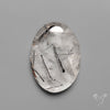 Black Tourmaline in Quartz Cabochon