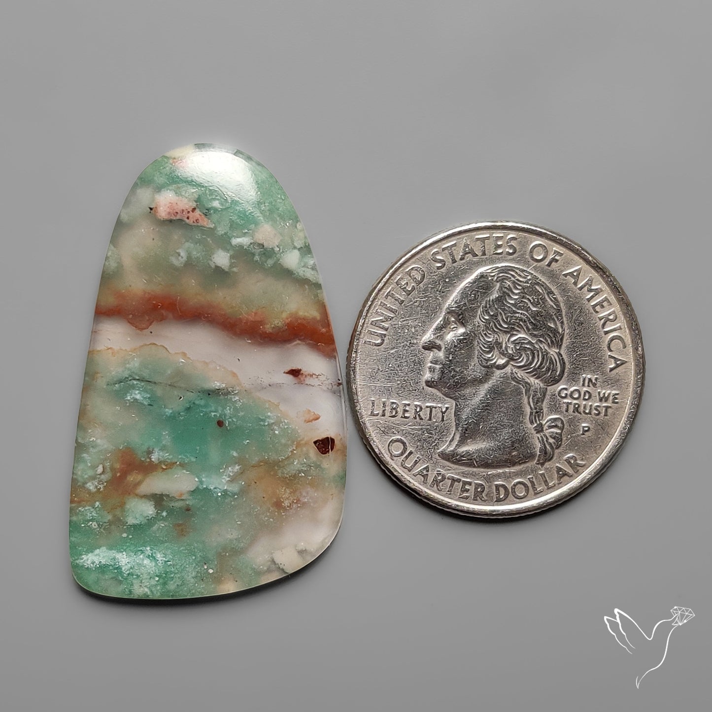 Aqua Chrysoprase Cabochon