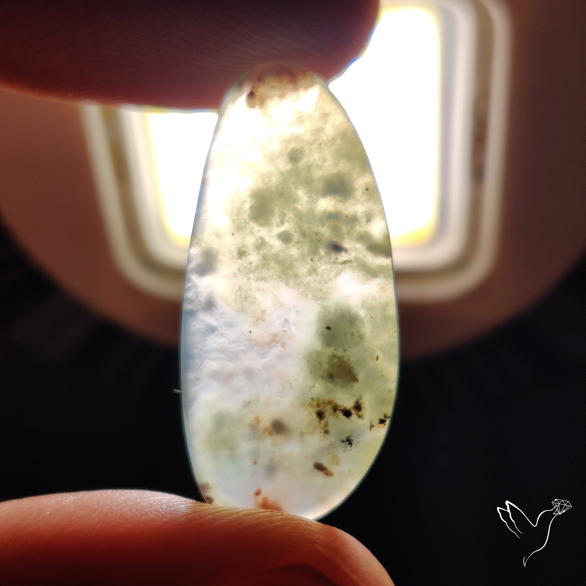 Aqua Chrysoprase Cabochon