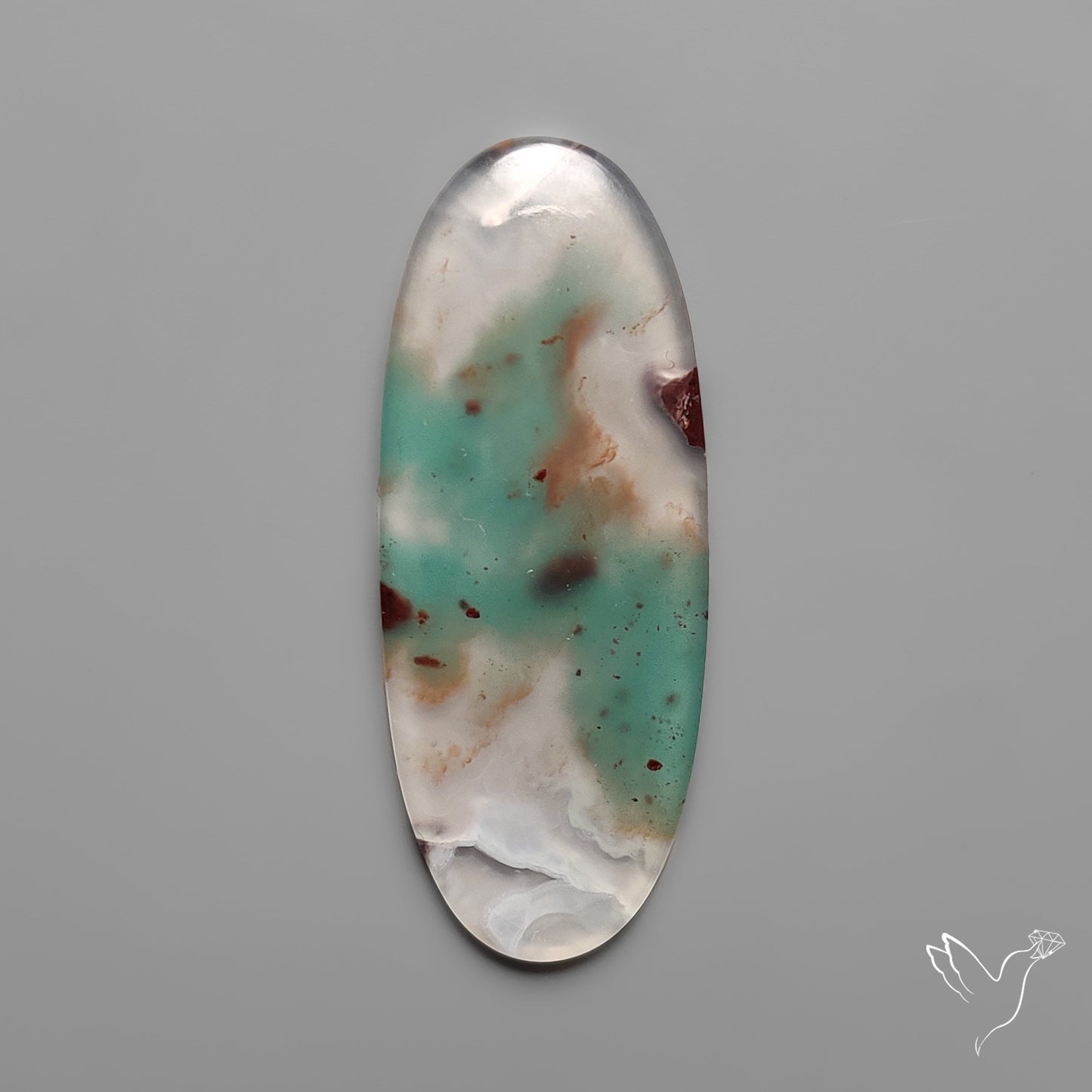 Aqua Chrysoprase Cabochon