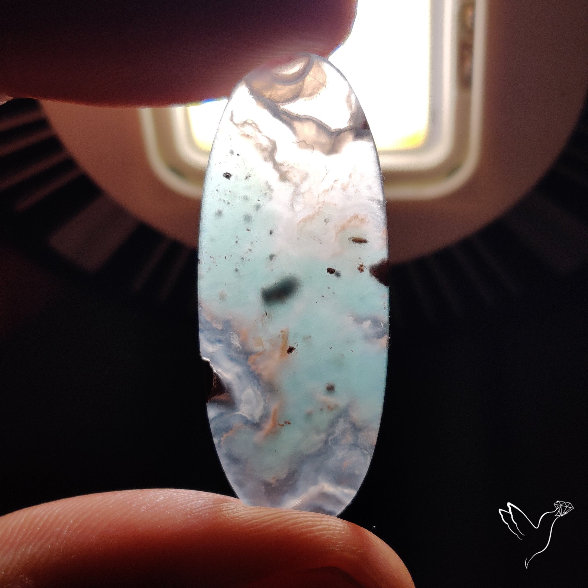 Aqua Chrysoprase Cabochon