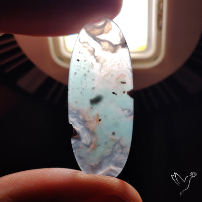Aqua Chrysoprase Cabochon