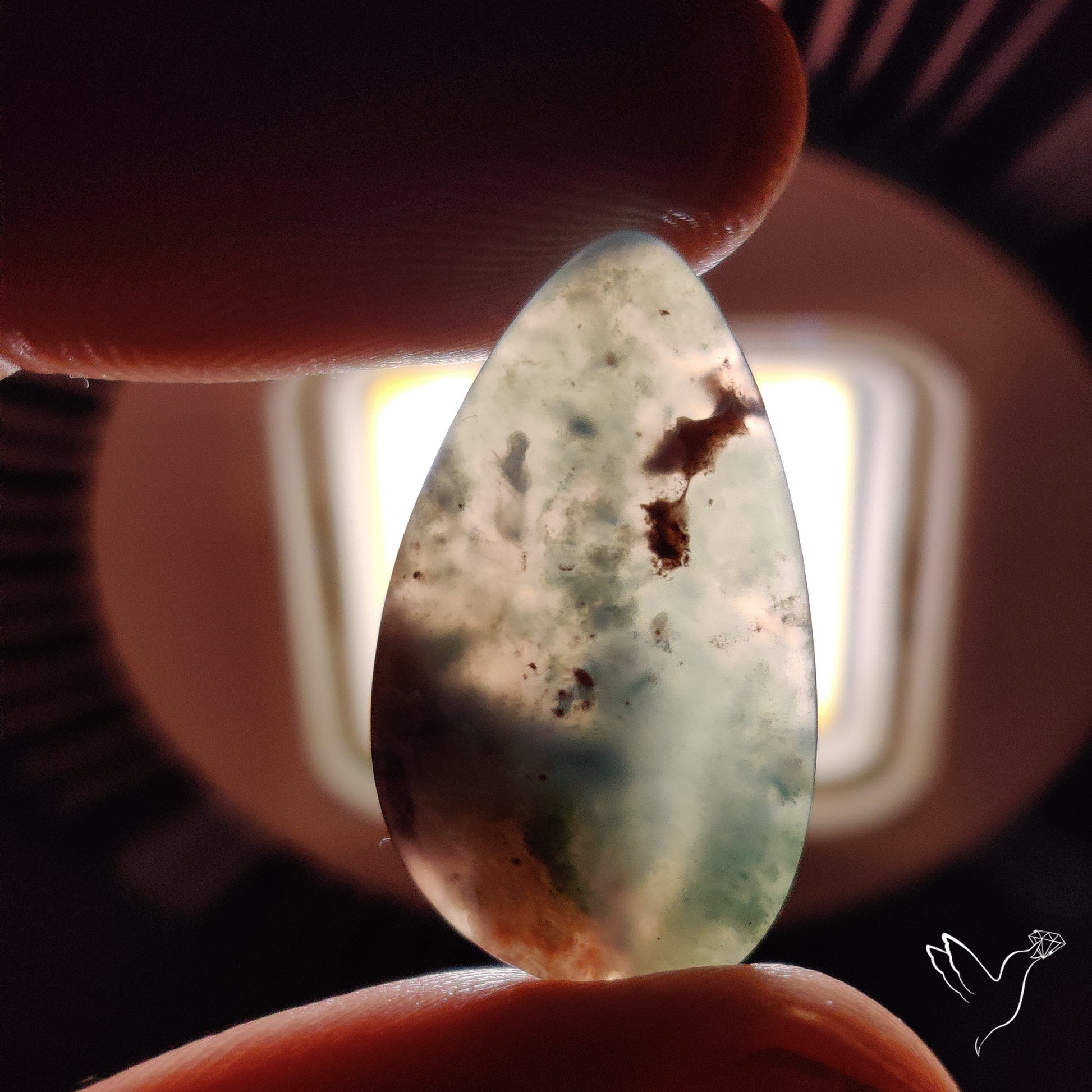 Aqua Chrysoprase Cabochon