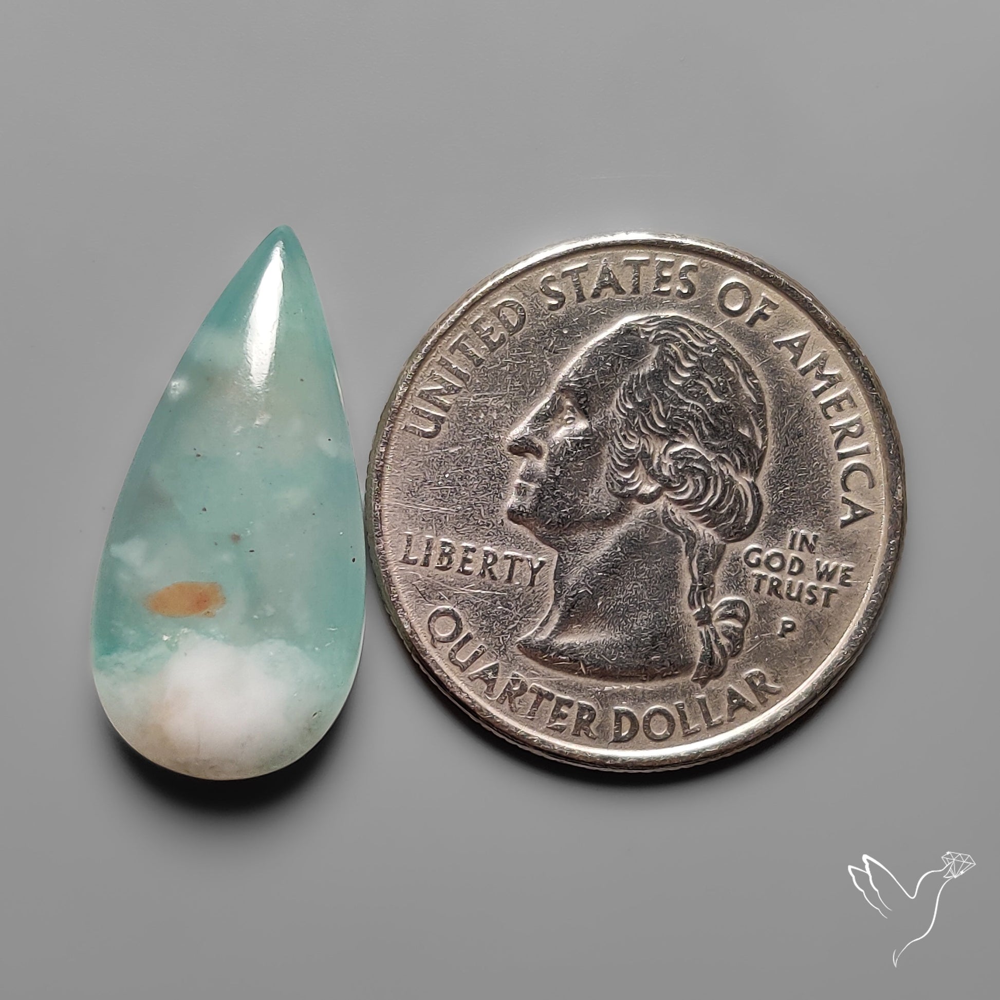 Aqua Chrysoprase Cabochon