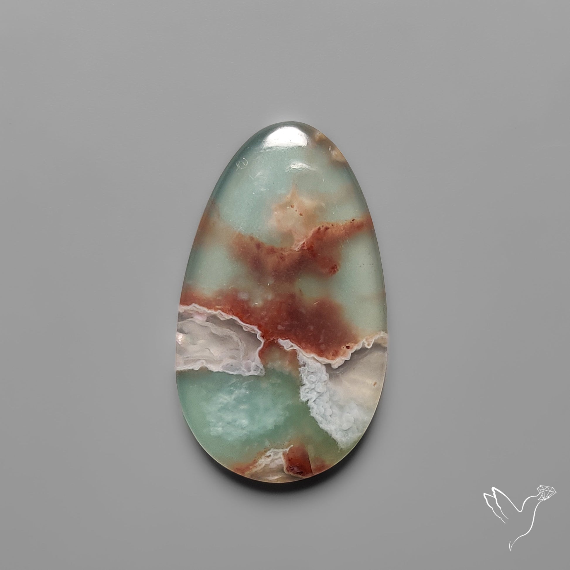 Aqua Chrysoprase Cabochon