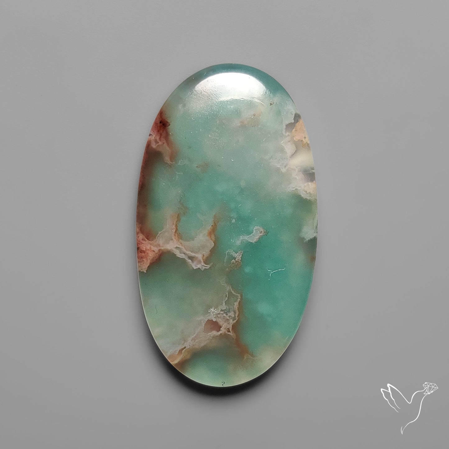 Aqua Chrysoprase Cabochon