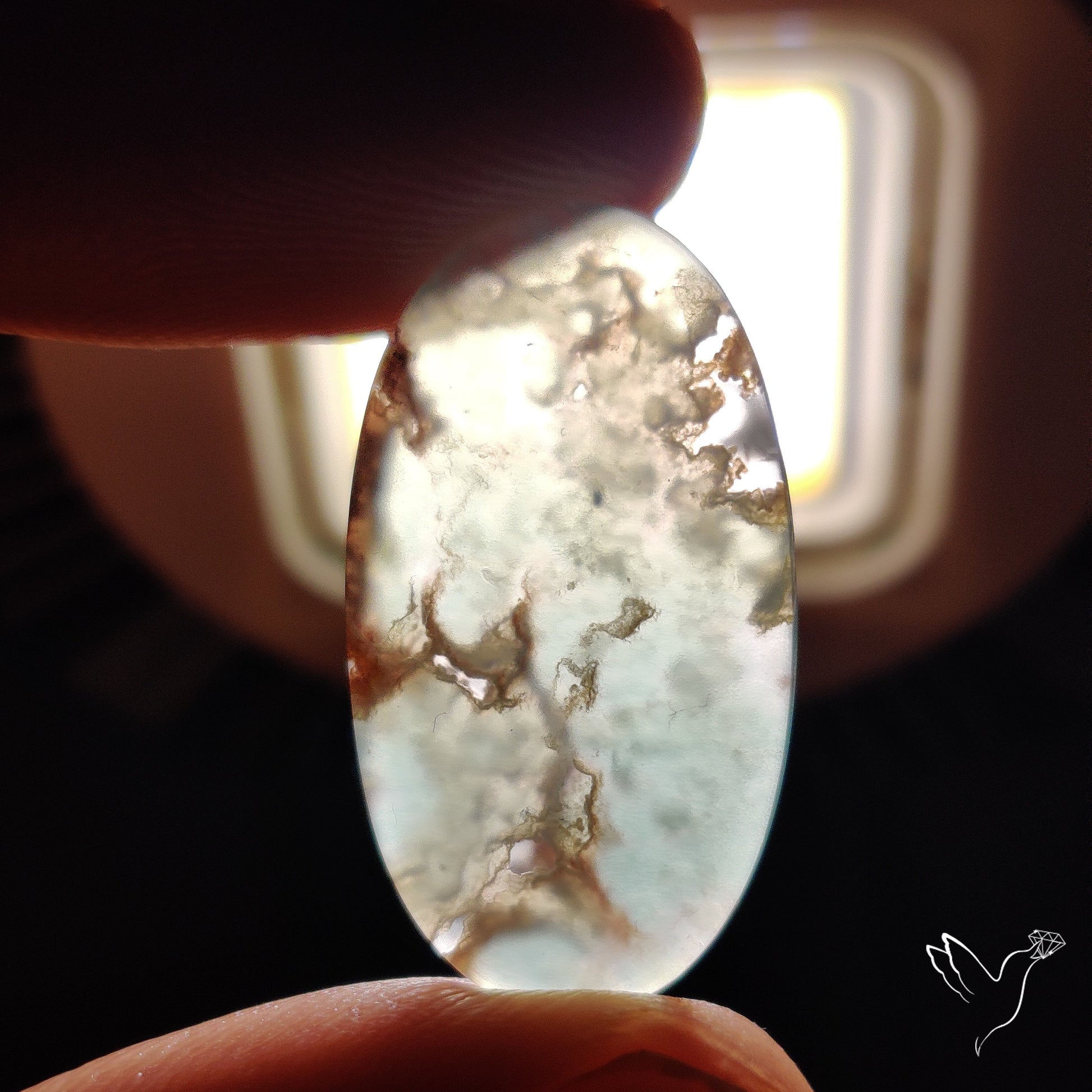 Aqua Chrysoprase Cabochon