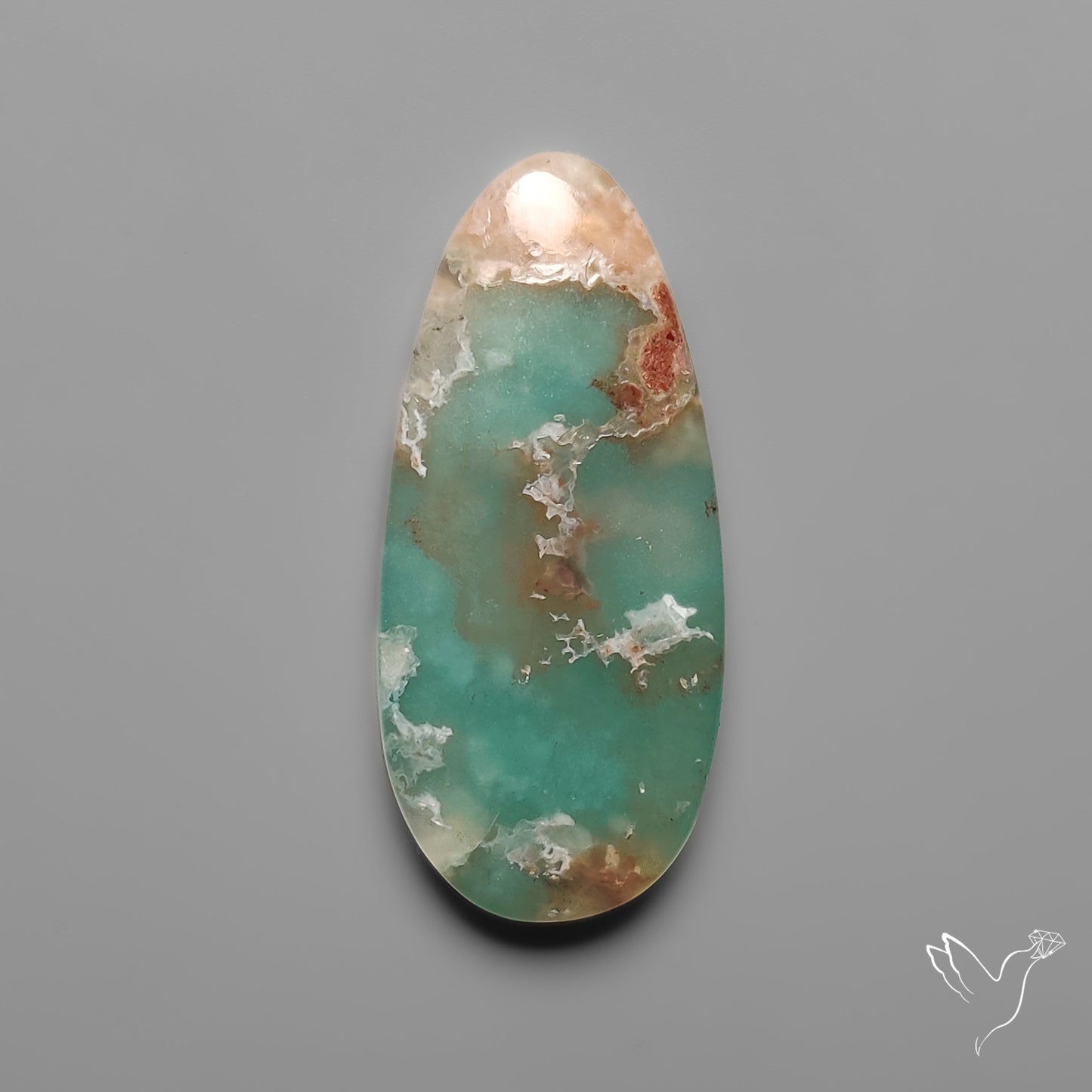 Aqua Chrysoprase Cabochon